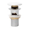 Alfi Brand ALFI brand AB8056-W White Ceramic Mushroom Top Pop Up Drain for Sinks with Overflow AB8056-W